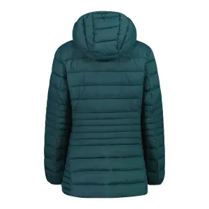 Women's long zip-up hooded Sorona Aura puffer jacket CMP image-1