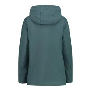 Women's zipped hooded waterproof jacket CMP image-1