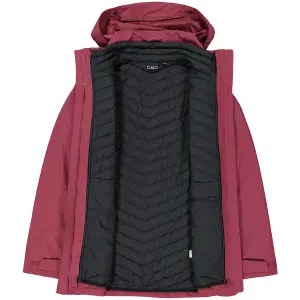 Women's Removable Hooded Jacket with Lining CMP image-6