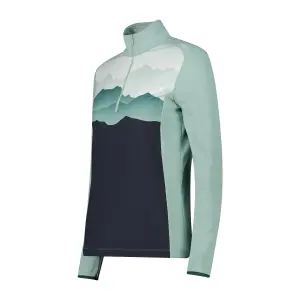 Printed Women's 1/2 Zip Fleece CMP Softech image-2