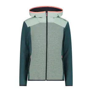 Women's hooded fleece CMP Wooltech image-0