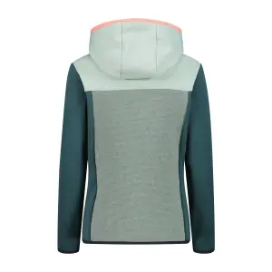 Women's hooded fleece CMP Wooltech image-1