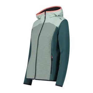 Women's hooded fleece CMP Wooltech image-2