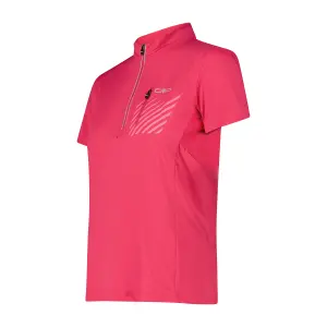 T-shirt ½ zip med lomme dame CMP image-2