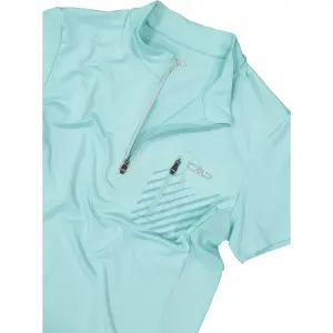 T-shirt ½ zip med lomme dame CMP image-3