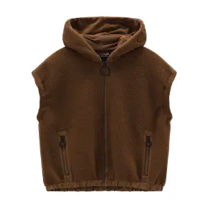 Polaire sans manche à capuche femme CMP image-0