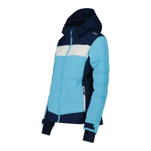 Womens Mechanical Stretch Hooded Puffer Jacket CMP image-2