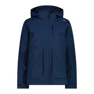 Women's zip-up puffer jacket with removable hood CMP image-0