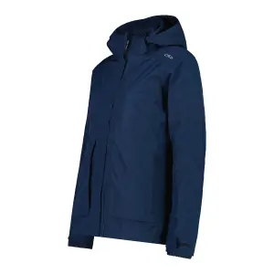 Women's zip-up puffer jacket with removable hood CMP image-2