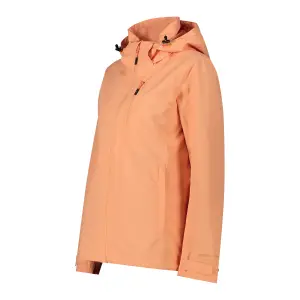 Women's zipped hooded waterproof jacket CMP image-2