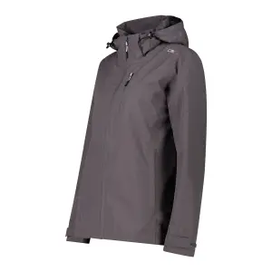 Women's zipped hooded waterproof jacket CMP image-2