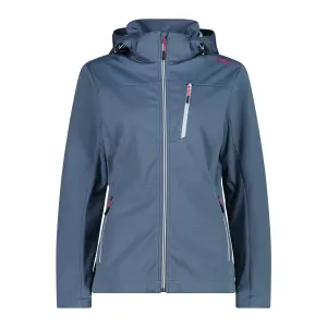 Women's Removable Hood Softshell Waterproof Jacket CMP image-0