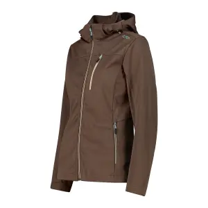 Women's Removable Hood Softshell Waterproof Jacket CMP image-2