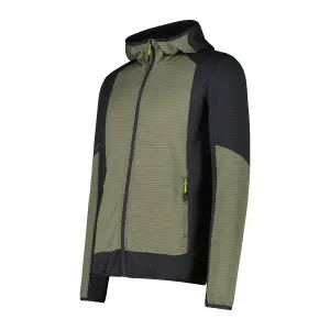 Fleece hooded jacket CMP Grid Tech image-2