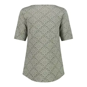 T-shirt i vaskefarvet jersey med blomstertryk dame CMP image-1