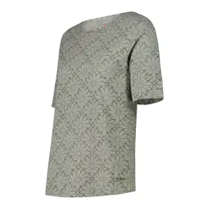 T-shirt i vaskefarvet jersey med blomstertryk dame CMP image-2