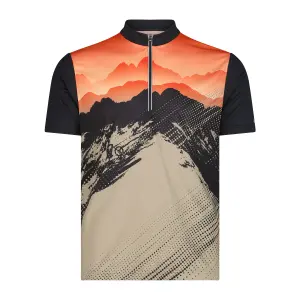 Printed T-Shirt with Zip CMP image-0