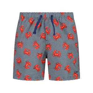 Striped Crab Print Swim Shorts Child CMP