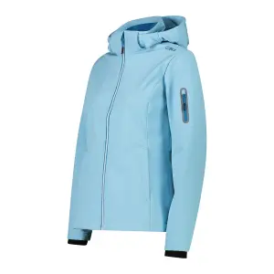 Women's softshell hooded waterproof jacket CMP image-2