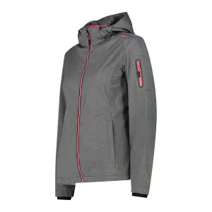 Women's softshell hooded waterproof jacket CMP image-2