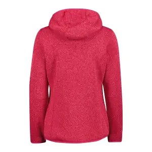 Polaire à capuche épaisse en maille chinée femme CMP Knit-Tech image-1