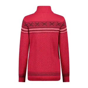 Women's 1/2 zip sweater CMP Wooltech image-1