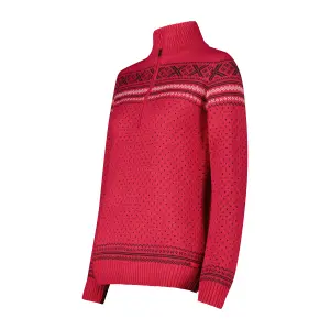 Women's 1/2 zip sweater CMP Wooltech image-2
