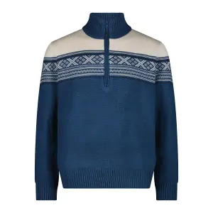 Knitted Jumper with Zip Collar CMP Wooltech image-0