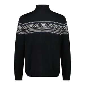 Knitted Jumper with Zip Collar CMP Wooltech image-1