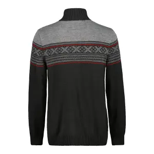Knitted Jumper with Zip Collar CMP Wooltech image-1