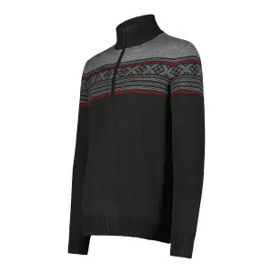 Knitted Jumper with Zip Collar CMP Wooltech image-2