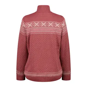 Pull 1/2 zip i strik til kvinder CMP WP image-1