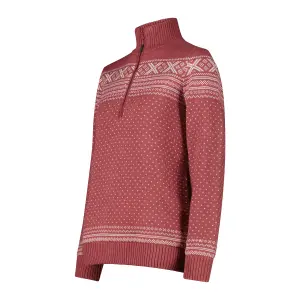 Pull 1/2 zip i strik til kvinder CMP WP image-2