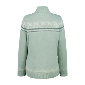 Pull 1/2 zip i strik til kvinder CMP WP image-1