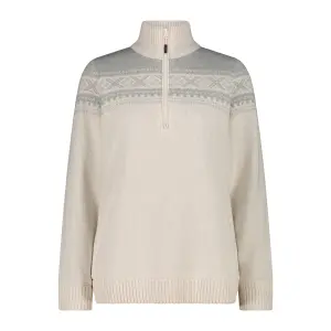 Pull 1/2 zip i strik til kvinder CMP image-0