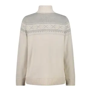 Pull 1/2 zip i strik til kvinder CMP image-1