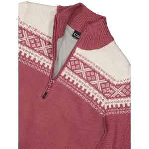 Pull 1/2 zip i strik til kvinder CMP image-3