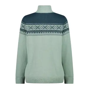Pull 1/2 zip i strik til kvinder CMP image-1