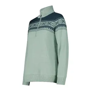 Pull 1/2 zip i strik til kvinder CMP image-2