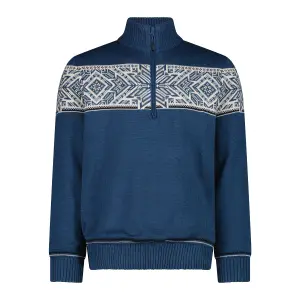 Knitted Zip Collar Pullover CMP image-0