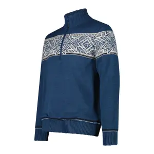 Knitted Zip Collar Pullover CMP image-2