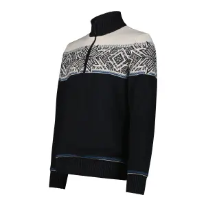 Knitted Zip Collar Pullover CMP image-2
