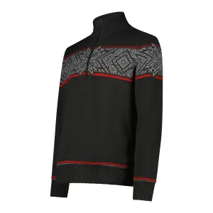 Knitted Zip Collar Pullover CMP image-2