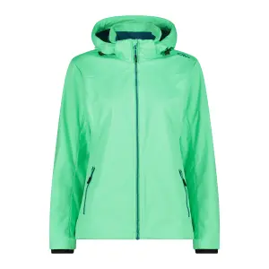 Women's waterproof jacket with detachable zip hood CMP image-0