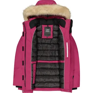 Women's zip-up hooded parka CMP image-3