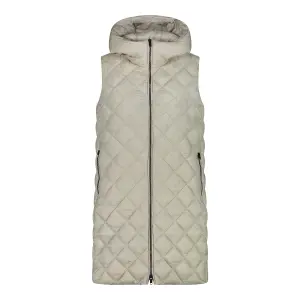 Women's long hooded down jacket CMP image-0