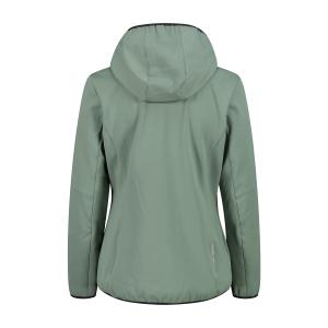 Vandtæt jakke med lynlås og hætte til kvinder CMP image-1