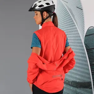 Waterproof jacket with detachable sleeves for women CMP image-3
