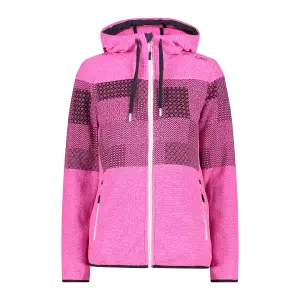 Women's zipped hooded fleece CMP image-0