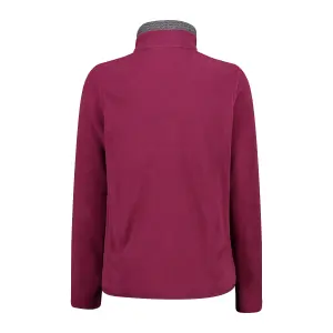 Floral embroidered zip-up fleece for women CMP image-1
